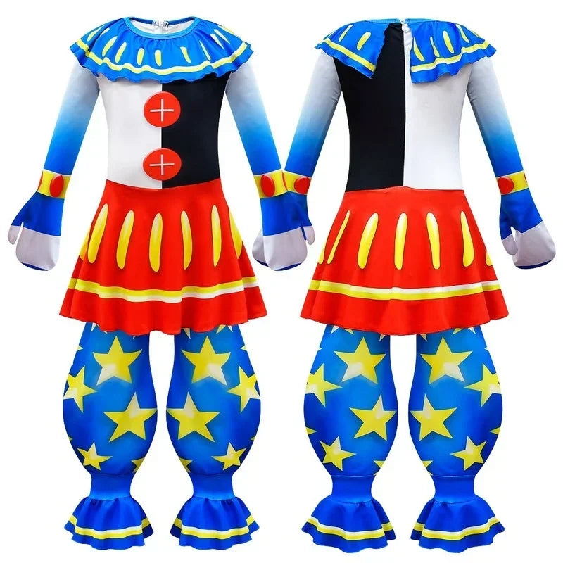 Moondrop Sunrise FNAF Carnival Clown Costume for Kids - Unisex Costume