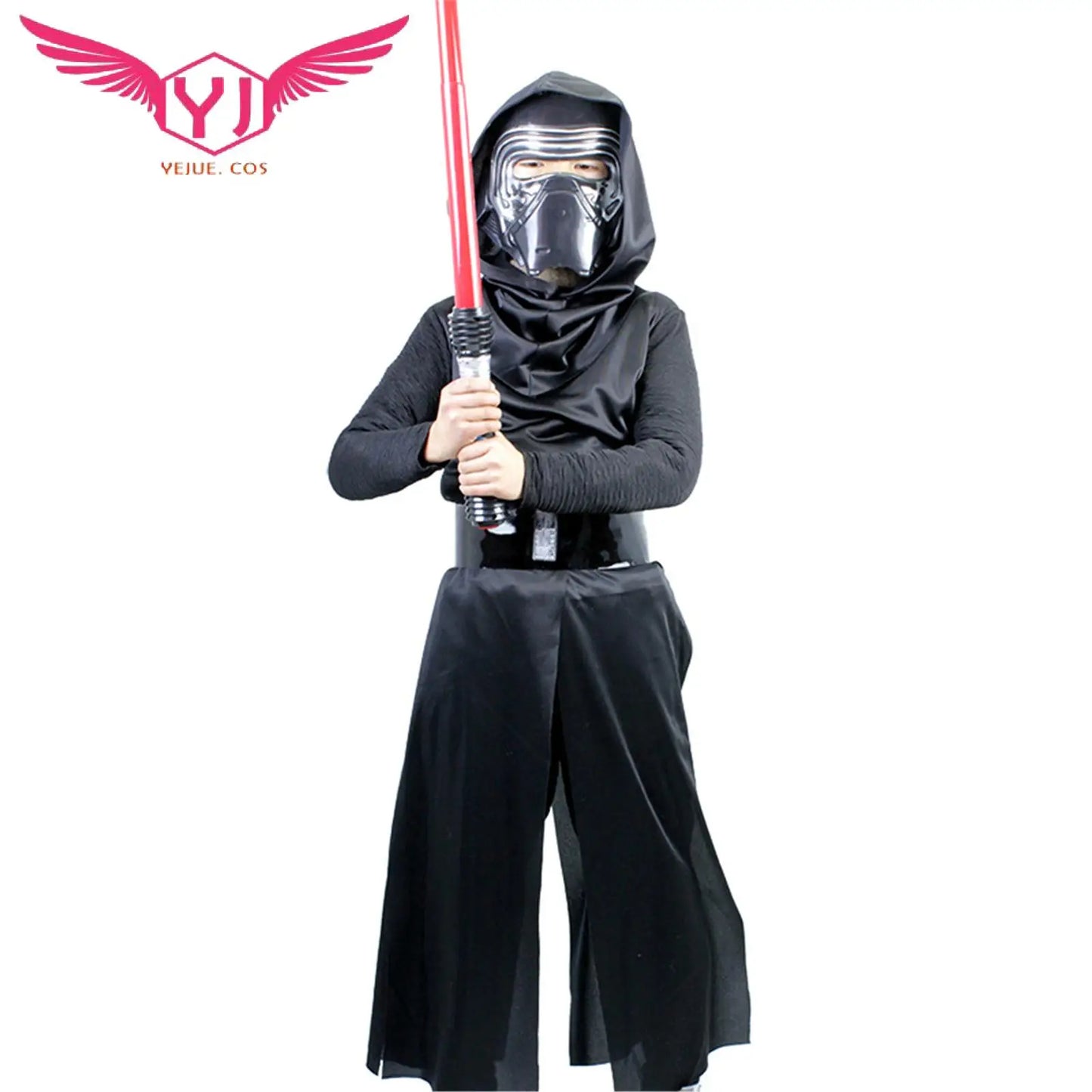 Kids Kylo Ren Costume Set - Jedi Costume & Mask for Halloween Fun