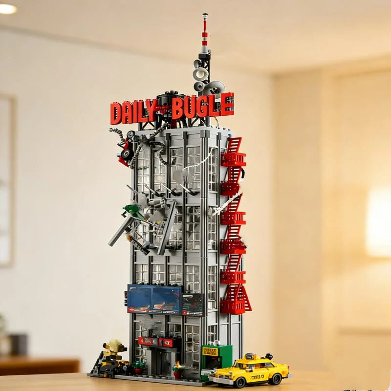 Building Block Set | 3772 Pieces | Daily Bugle Marvel Theme | Ages 18 Plus