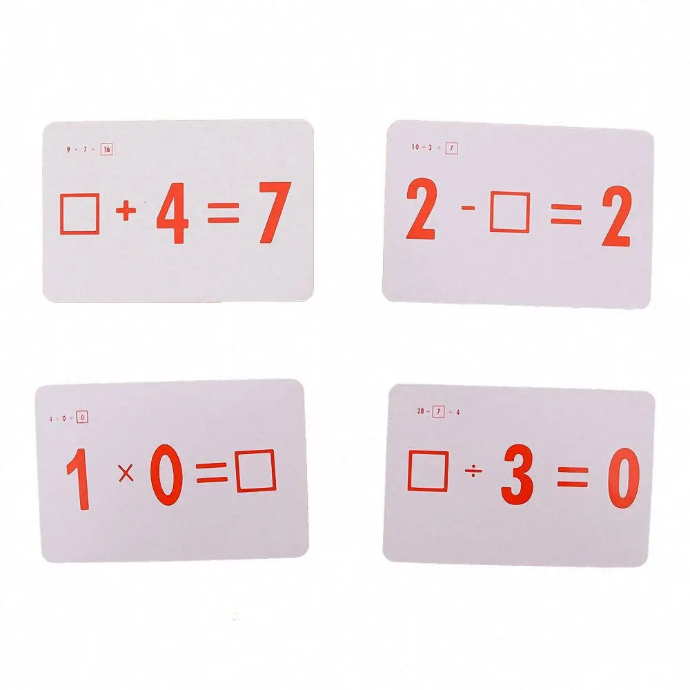 Kids Math Learning Cards Mathematics Card Multiplication Division - ToylandEU