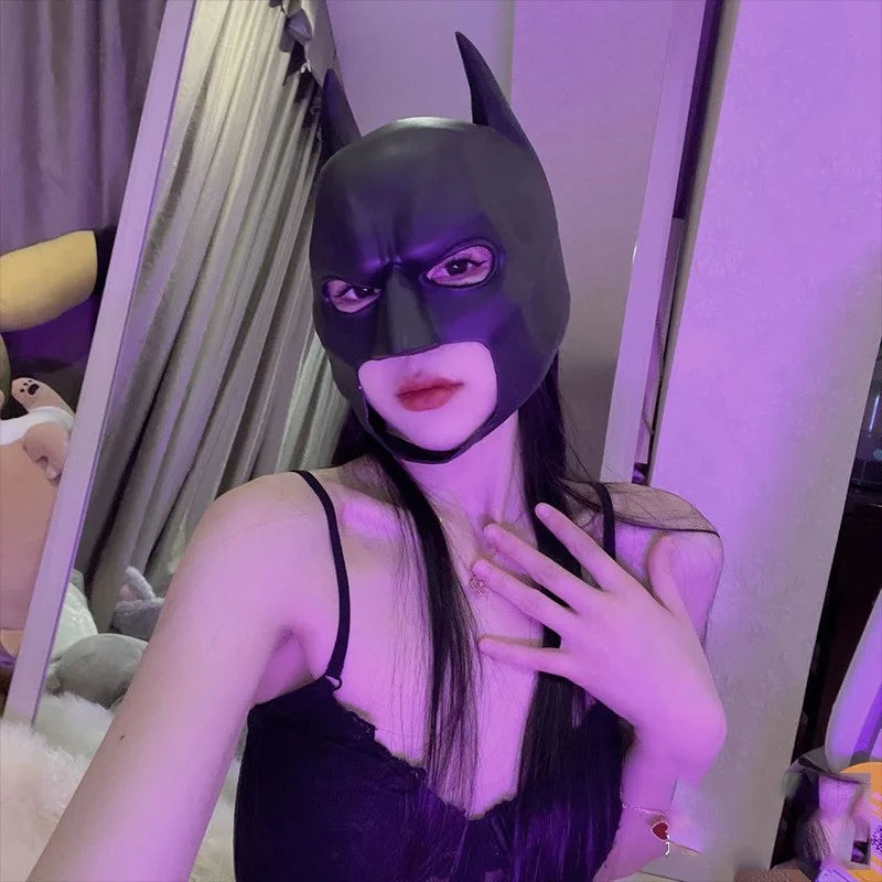 Bat Mask | Latex Material | Anime Style Cosplay Mask | One Size Adult