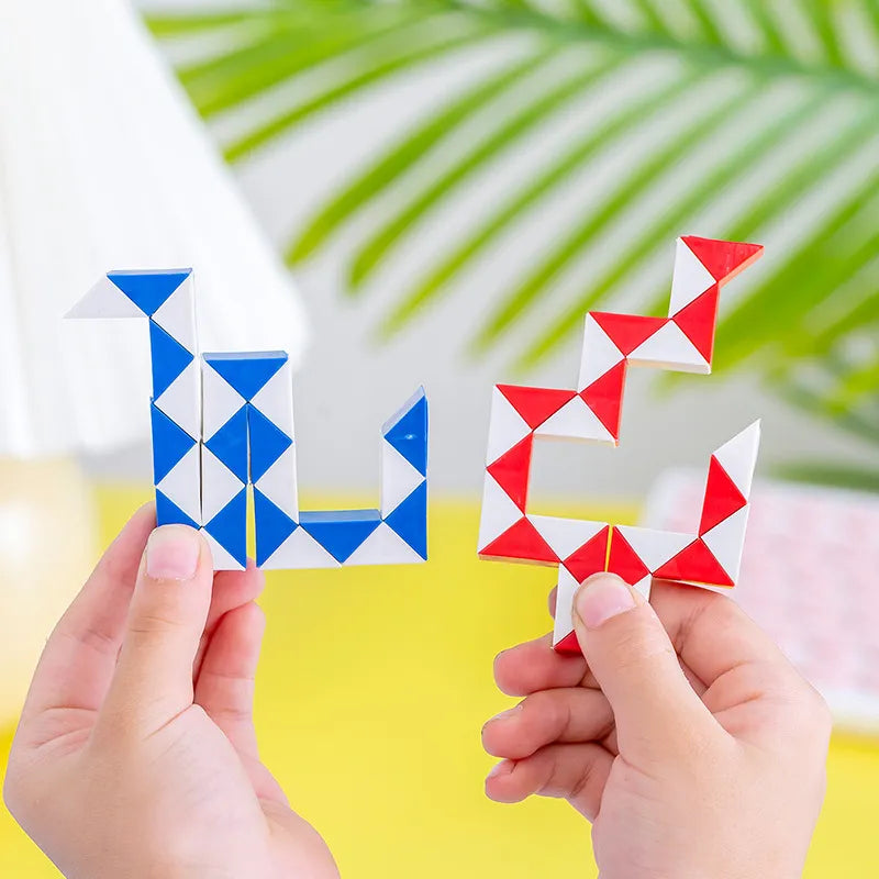 6 Piece Multicolor Folding Puzzle Cube Set - ToylandEU