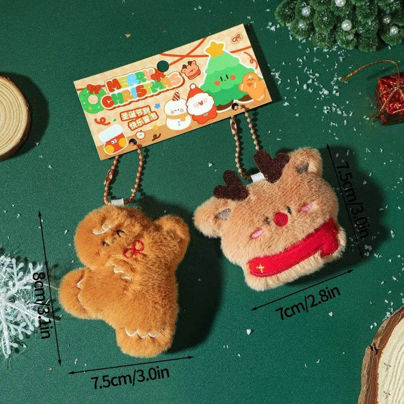 Christmas Plush Ornament | Santa Claus Snowman | Soft Touch Design