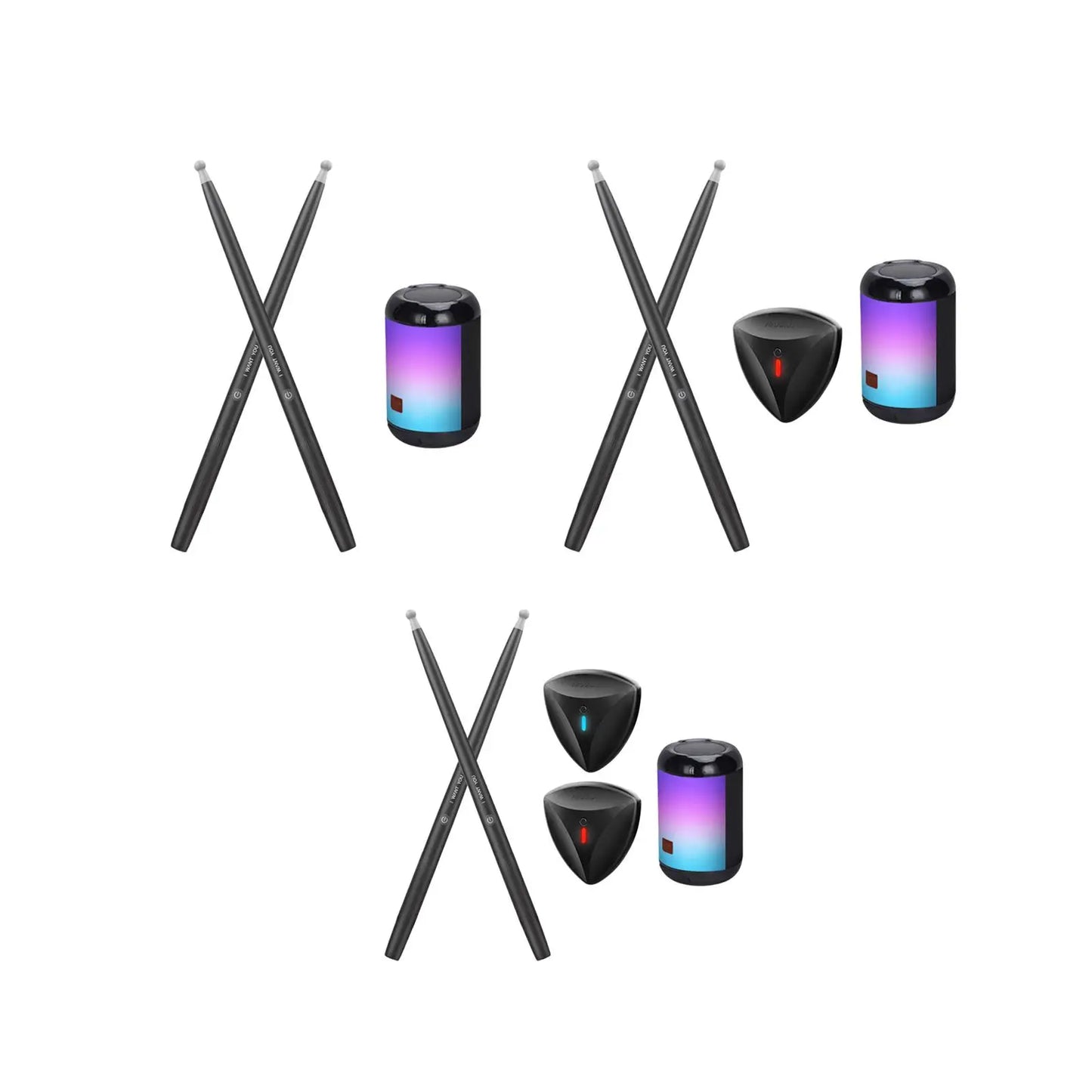 Quiet Portable Electronic Air Drum Set For Studio Practice