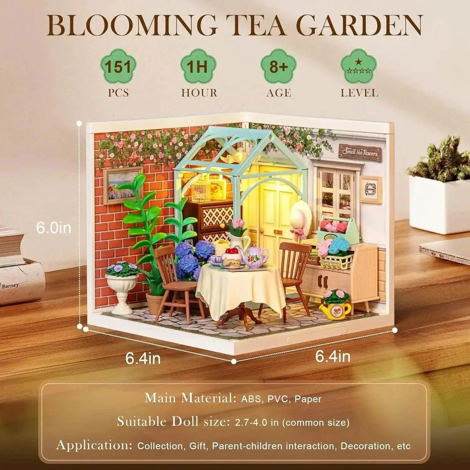 Robotime DIY Miniature Dollhouse Kit with Accessories Model Supply Store Kit with LED to Build Decent Birthday Gift 3D Puzzle - ToylandEU