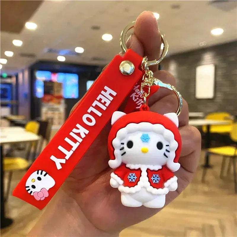 Sanrio Hello Kitty Key Chains, Kawaii Anime Cartoon Cinnamoroll Car Keychains Backpack Ornaments - CLOUDANIMESTUDIO