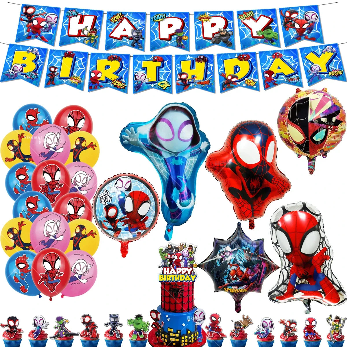 Balloon | Spider Web Friends Theme | Latex Balloon | 1Pc