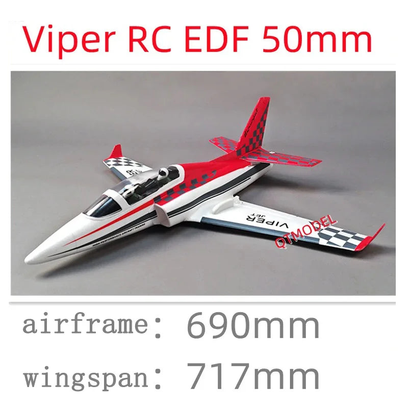 RC Viper 50mm Electric Remote-Controlled Ductal Aircraft - Ideal Gift for RC Plane Enthusiasts