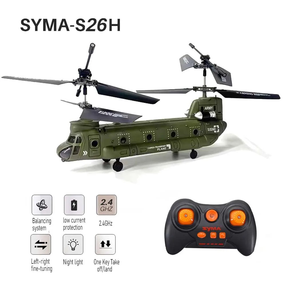 S026H Double-Propeller RC Helicopter: Fun Indoor Flying Adventure!