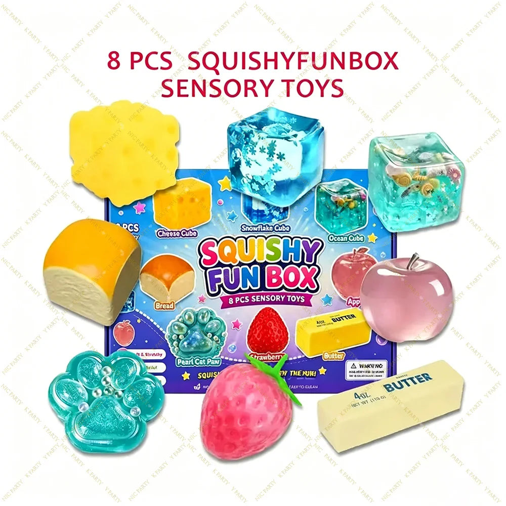 Dumpling Squishy Advent Calendar | Slow Rise | Blind Box | 24Pcs Xmas Gift
