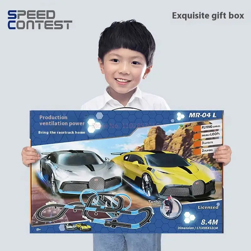 Remote Control Car Track Set Two Player Puzzle Toy