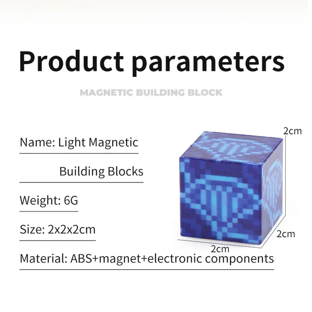 Magnetic Building Blocks | Lightweight Magnetic Cubes | Montessori STEM Toy