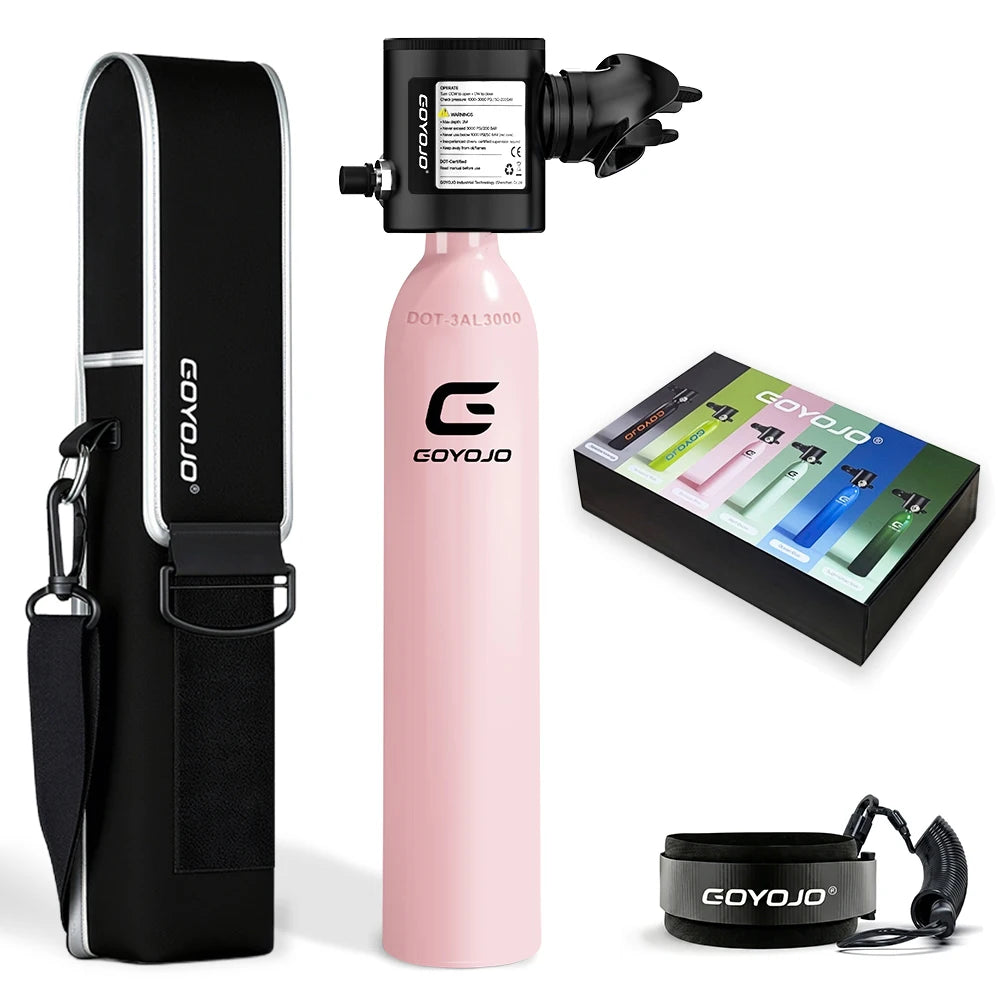 Mini Scuba Tank | 0.5L Capacity | Backup Air | Portable Diving Tank
