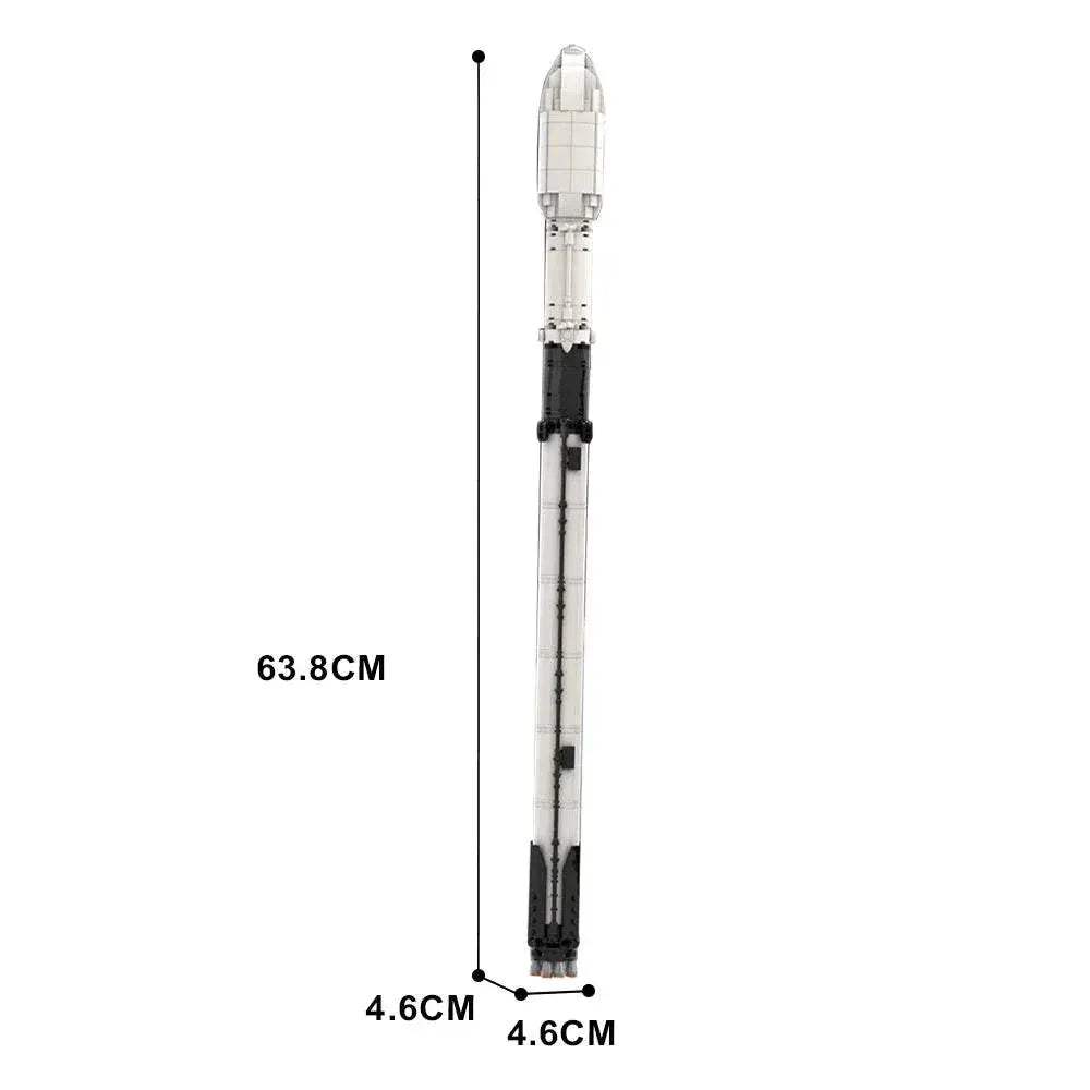 Moc Saturn V Scale Rocket Building Blocks Educational Gift - ToylandEU