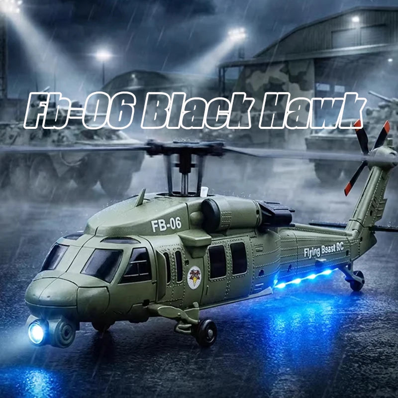 RC Helicopter | Bell 206 Simulation Scale | Optical Flow Positioning 4CH | FB-06 Black Hawk