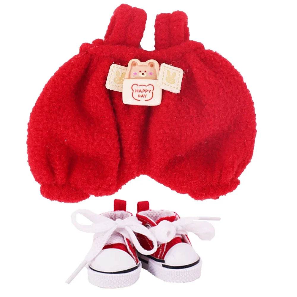 Doll Pants And Doll Shoes For Labubu 17cm Plush Doll Accessories - ToylandEU