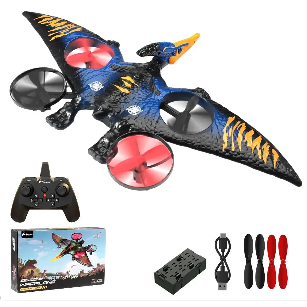 Pterosaur RC Plane 2.4G EPP Anti-wear Foam Dinosaur Airplane 360 Degree Rotation One Click Take Off RC Glider Kids Gift - ToylandEU