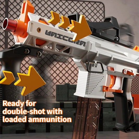 Soft Powder Launcher | 10 Meter Range | Pistol Design | Unicorn Edition