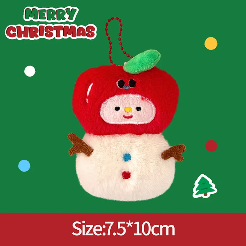 Christmas Plush Ornament | Santa Claus Snowman | Soft Touch Design