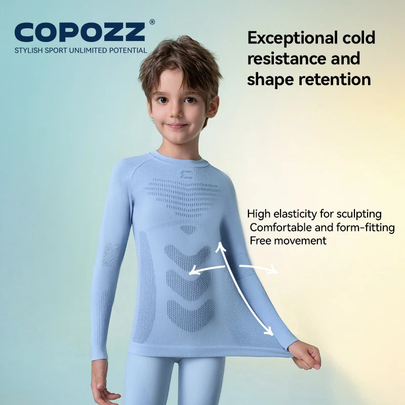 Ski Thermal Underwear Set | Quick Dry | Soft Nylon Fabric | Girls Boys