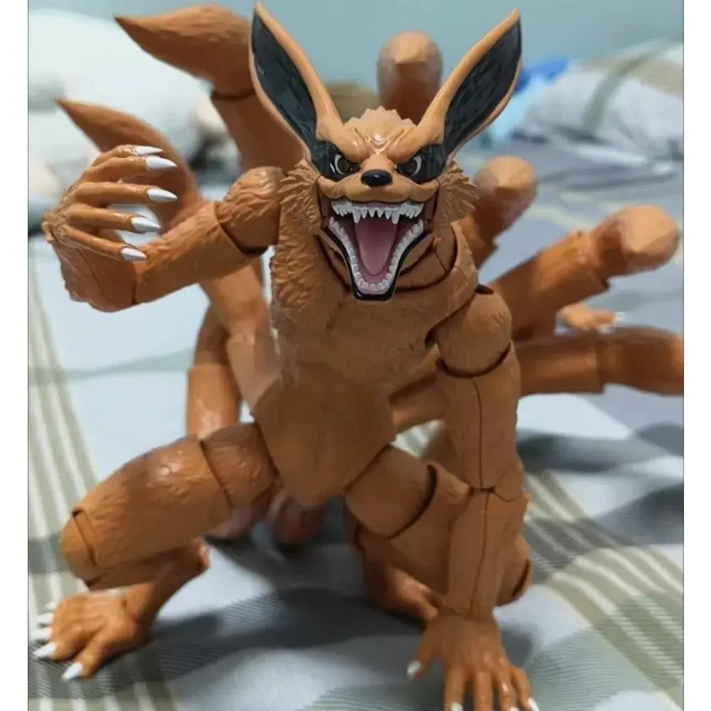 Blokees NARUTO Uzumaki Naruto Kurama Kyuubi Eyes Can Emit Light Action Figure Assembly Collection Anime Model Toy XMAS Gift - ToylandEU
