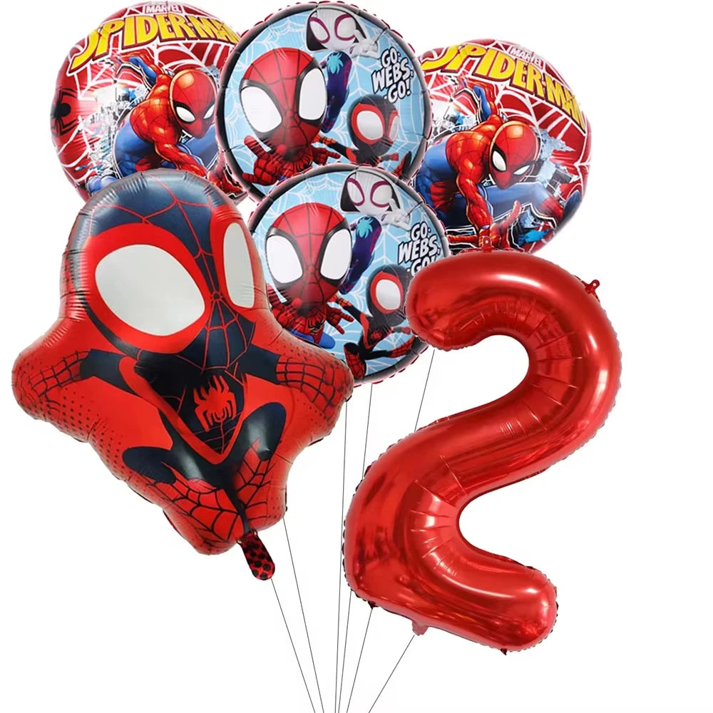Birthday Party Supplies | Cartoon Spider Theme | Disposable Tableware