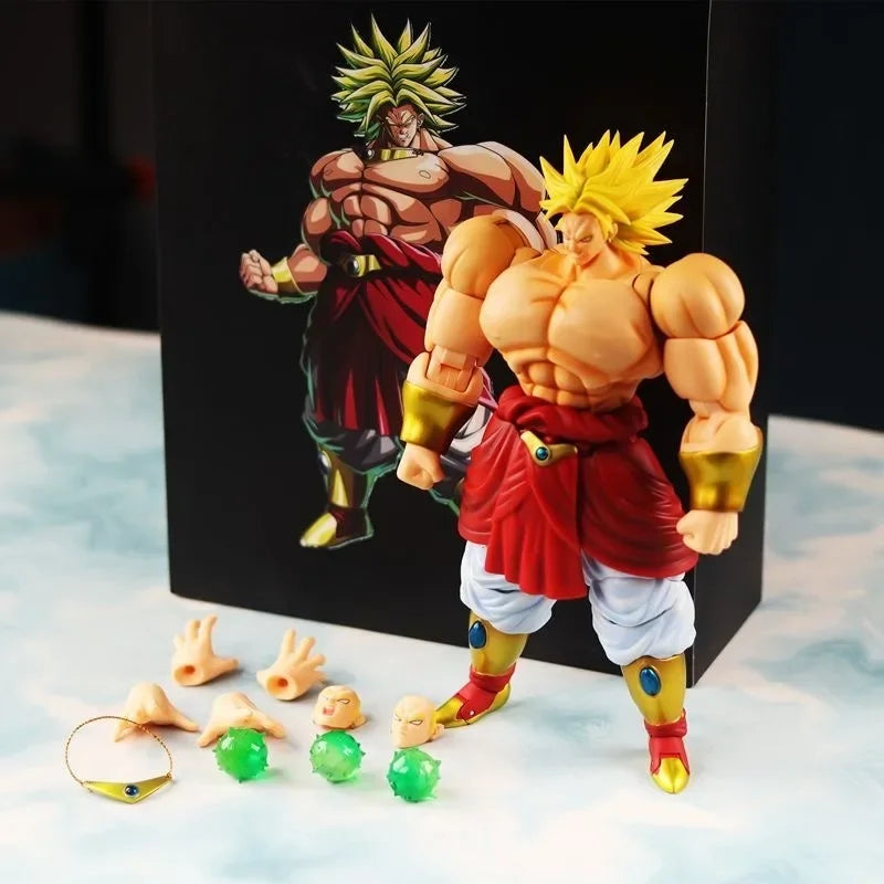 SH Figuarts Action Figure | Super Saiyan Broly | Jointed PVC | Model Toy