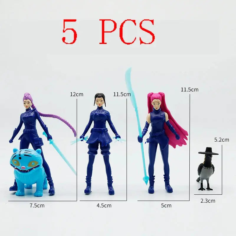 New Anime KPop Devil Hunter Doll Vinyl Toy Rumi Mira Zoi Character Vinyl Mask Blind Box Ornament Toy Anime Figure Blind Box - ToylandEU