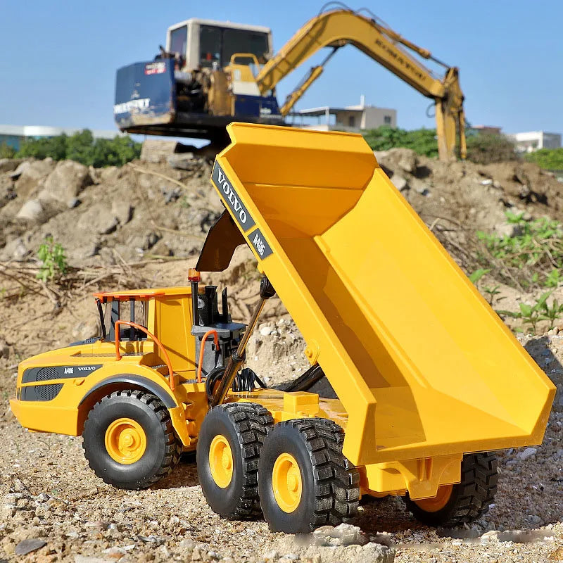 Large 1:20 Scale Volvo A40G RC Dumper Truck with Remote Control - ToylandEU