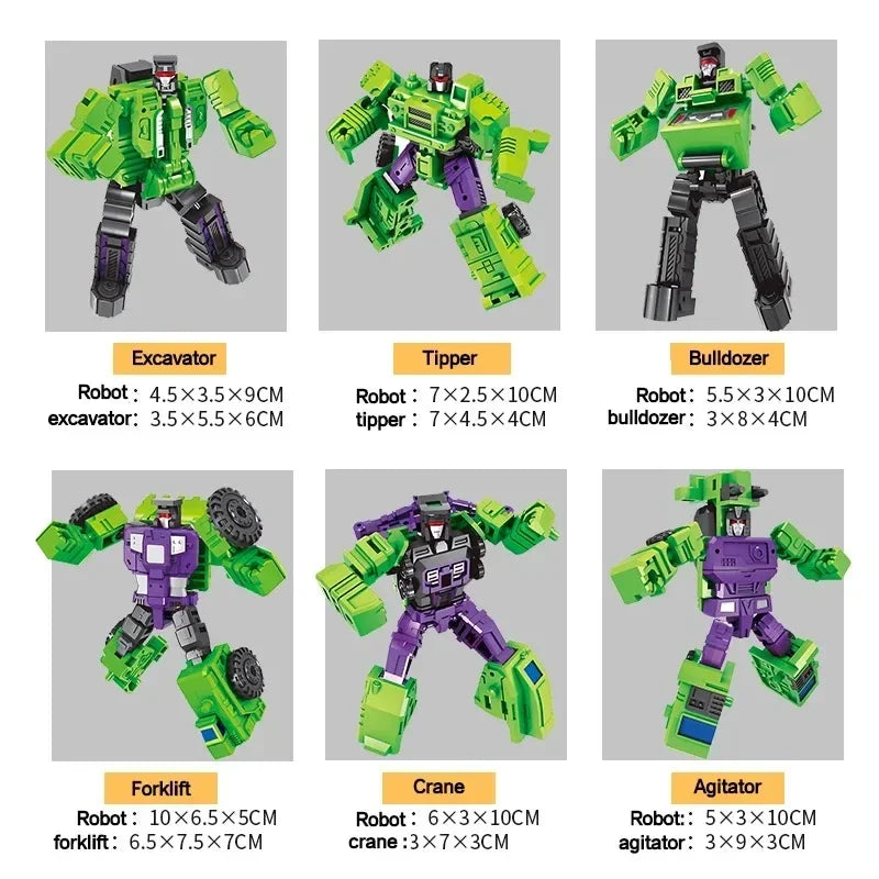 Transforming MINI Devastator 6-in-1 Robot Toy - Ideal Gift for Kids