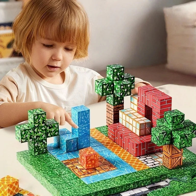 Magnetic Building Block Set | Block Size Micro and Large | ABS | 10-500 Pcs