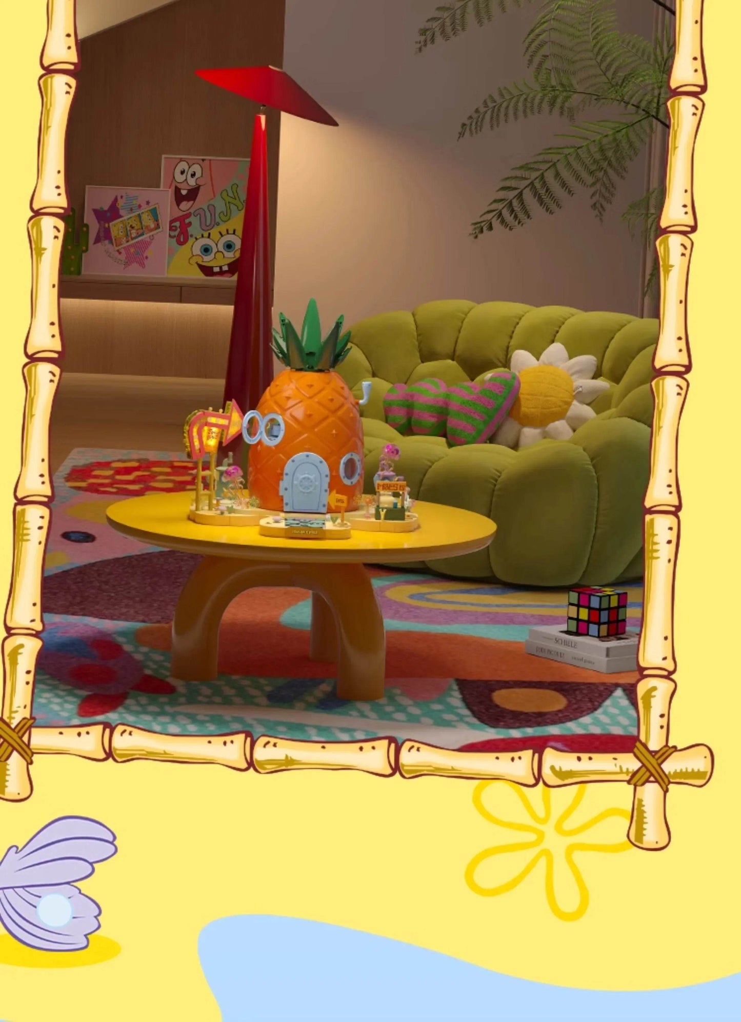 Spongebob Cartoon Krusty Krab Restaurant Building Blocks Toy - ToylandEU