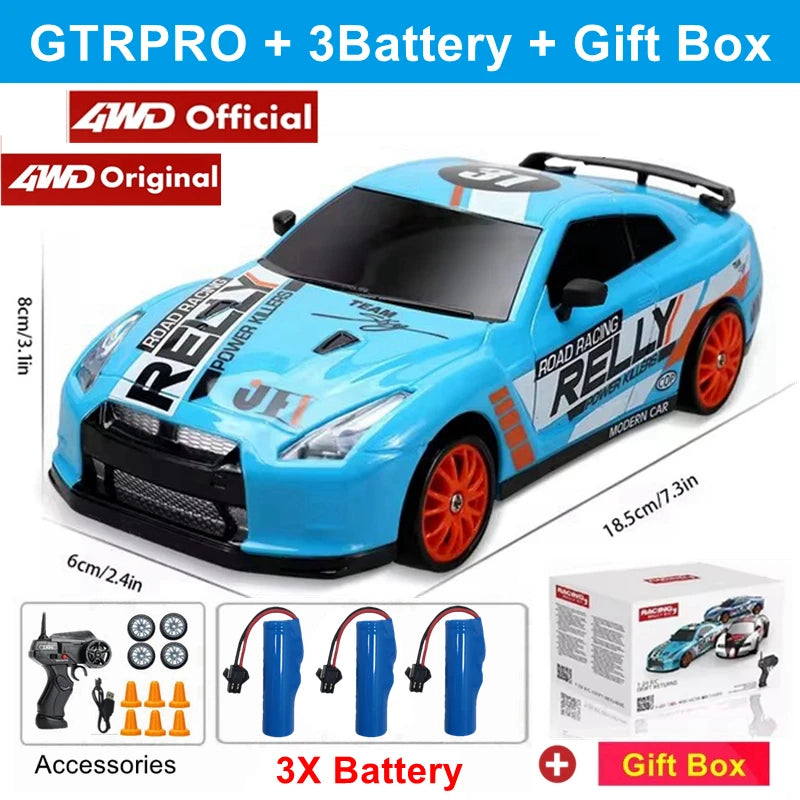 RC 4WD Remote Control Drift Car GTRPRO AE86PRO 1:24 Scale 4x4 Racing Truck - Perfect Gift for Kids and Adults