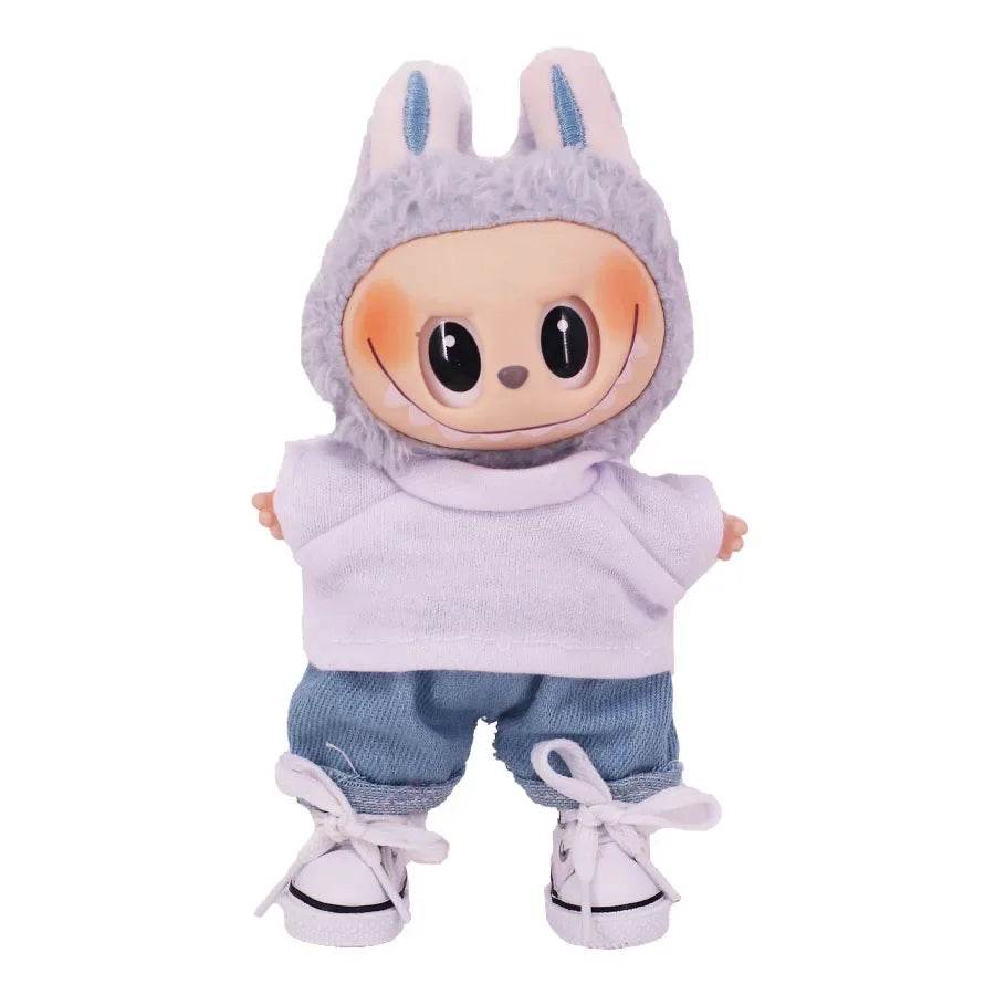 Doll Pants And Doll Shoes For Labubu 17cm Plush Doll Accessories - ToylandEU