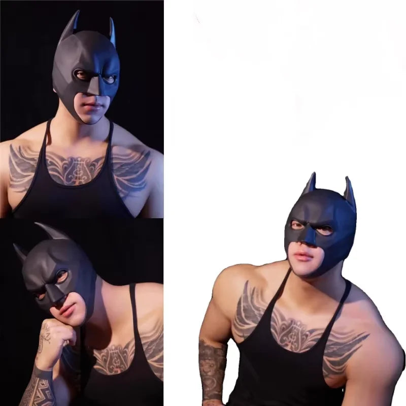 Batman Mask | Material: Natural Latex | Color: Black | Dark Knight Style Cowl