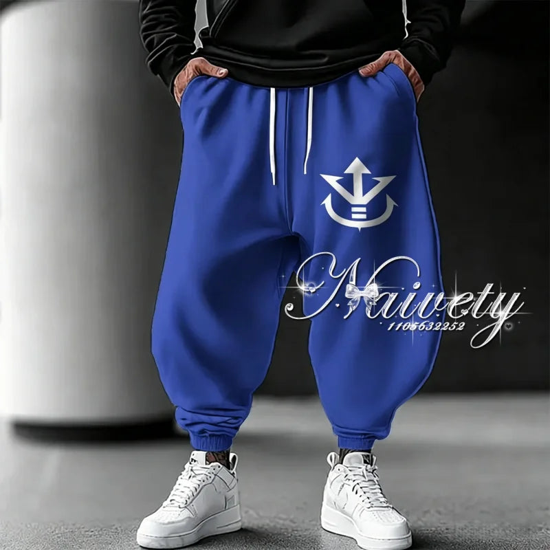 Dragon Ball Joggers | Kame Symbol Print | Quick Dry | Plus Size Adults Kids