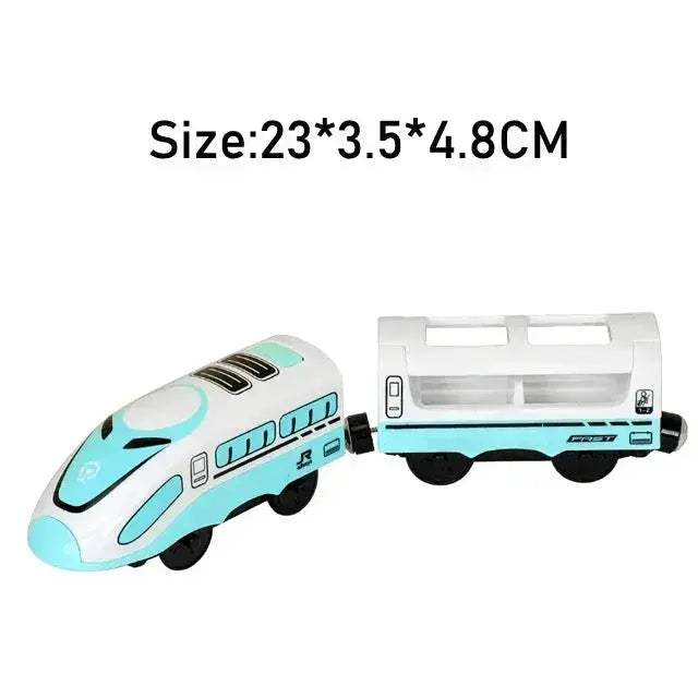 RC Electric Train Set With Diecast Locomotive And Magnetic Track - ToylandEU