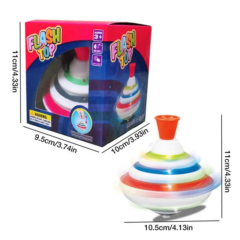 Musical Spinning Top Toy with LED Lights and Music - ToylandEU