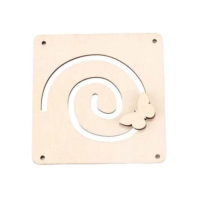 DIY Montessori Busy Board Wooden Toy Accessory Animal Hourglas Alarm Clock Mirror Educational Unlock Sensory Toy - ToylandEU