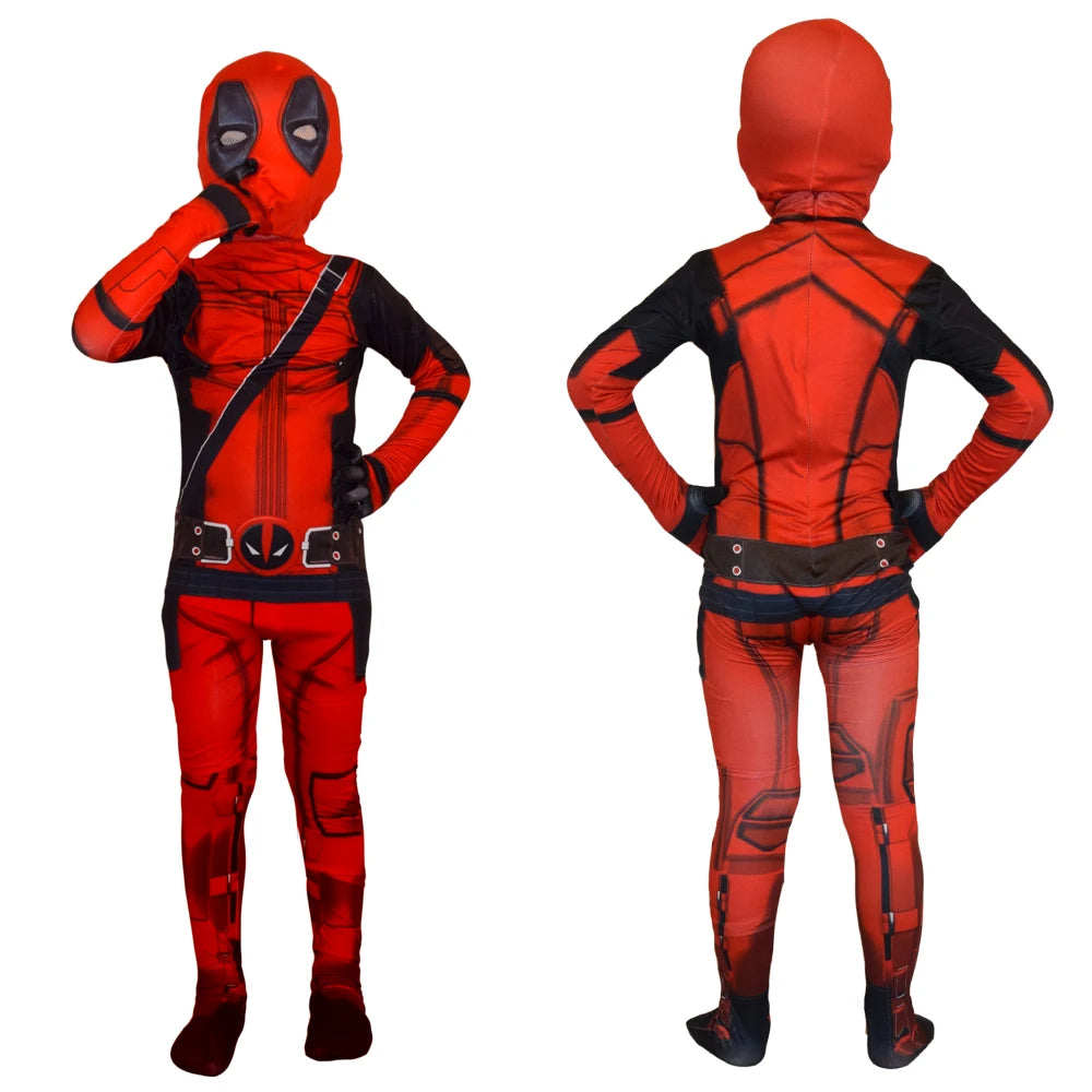 Deadpool Cosplay Costume with Mask - Official Marvel Halloween Costume for All Ages