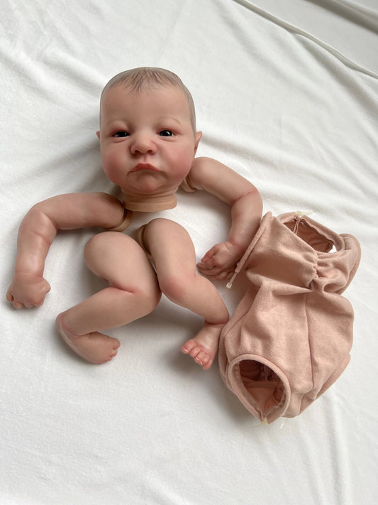 NPK 19-inch Lifelike Reborn Doll Kit - Levi Awake Pose - ToylandEU
