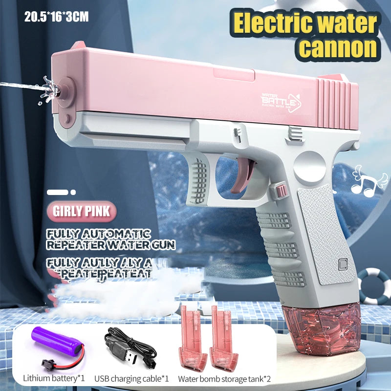 Space Electric Water Gun With LED Lights And Large Capacity