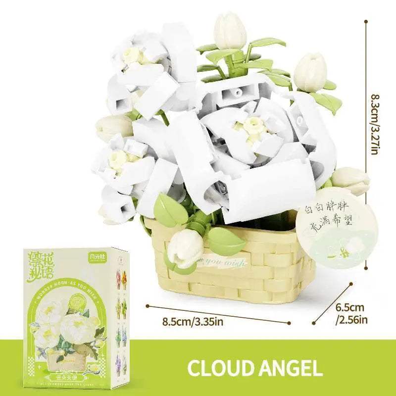 Potted Flower Basket Building Blocks Creative Bonsai Plant - ToylandEU