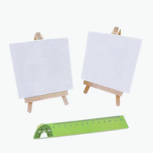 Double Your Drawing Space with 2 Sets of Mini Canvas Panels and Wooden Easels ToylandEU.com Toyland EU
