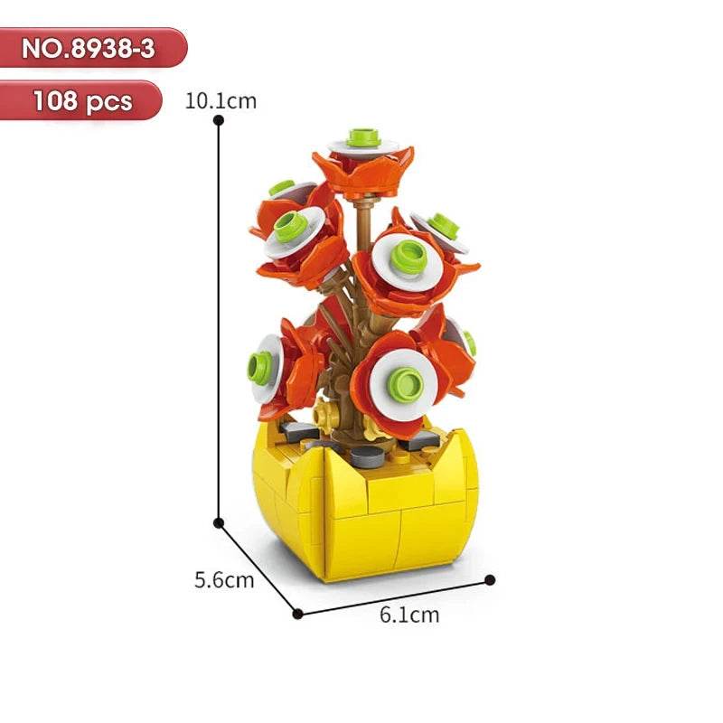 Educational Blocks Lego Compatible Floral Bonsai Kit Kids - ToylandEU