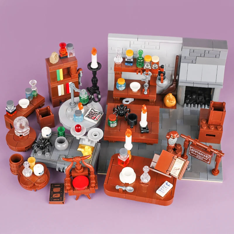 Building Blocks | Compatible With Lego | Medieval Furniture Set | For Kids