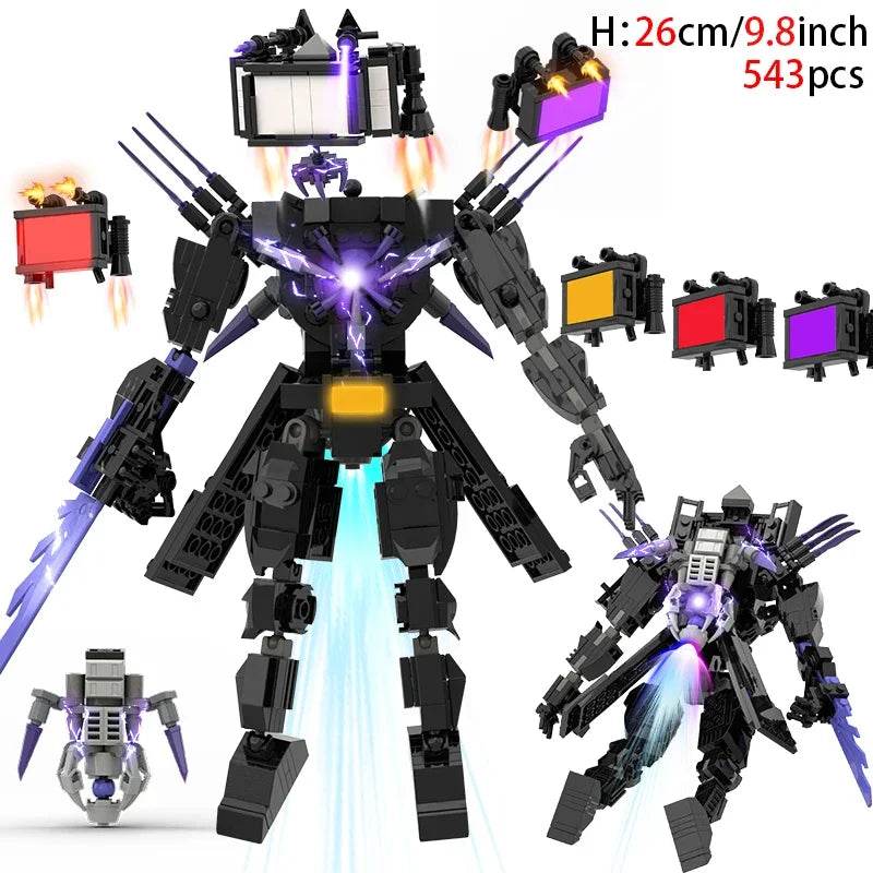 Moc Skibidi Toilet Action Figures Building Blocks For Kids Building Bricks MOC - ToylandEU