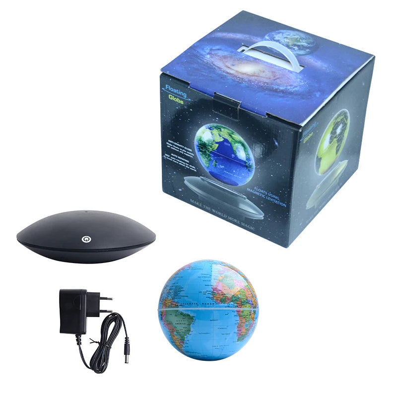 Levitating 6-inch Illuminated Magnetic Globe Rotation Display - ToylandEU