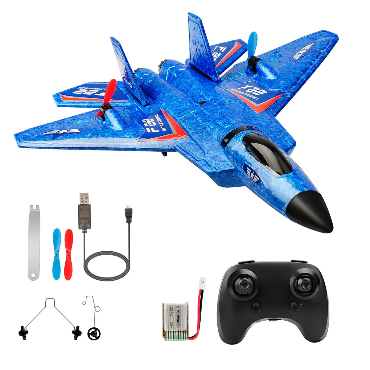 RC Plane F22 Raptor Remote Control Aircraft - Foam Material Toyland EU Toyland EU