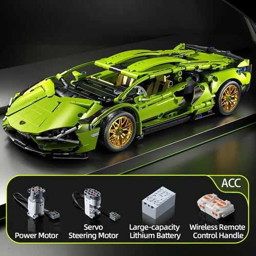 Highly Detailed Technical Racing Car Model Building Blocks - Electric Version Available ToylandEU.com Toyland EU